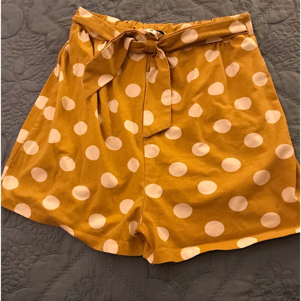 Polka Dot Mustard Women's Shorts
